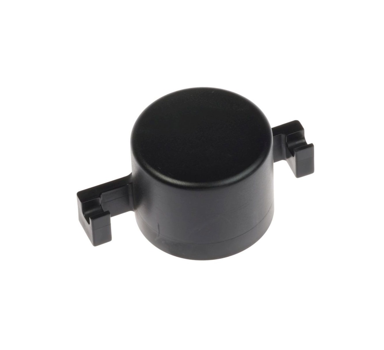 kunststof paaldop 60mm zwart nylon met dsm haak extern