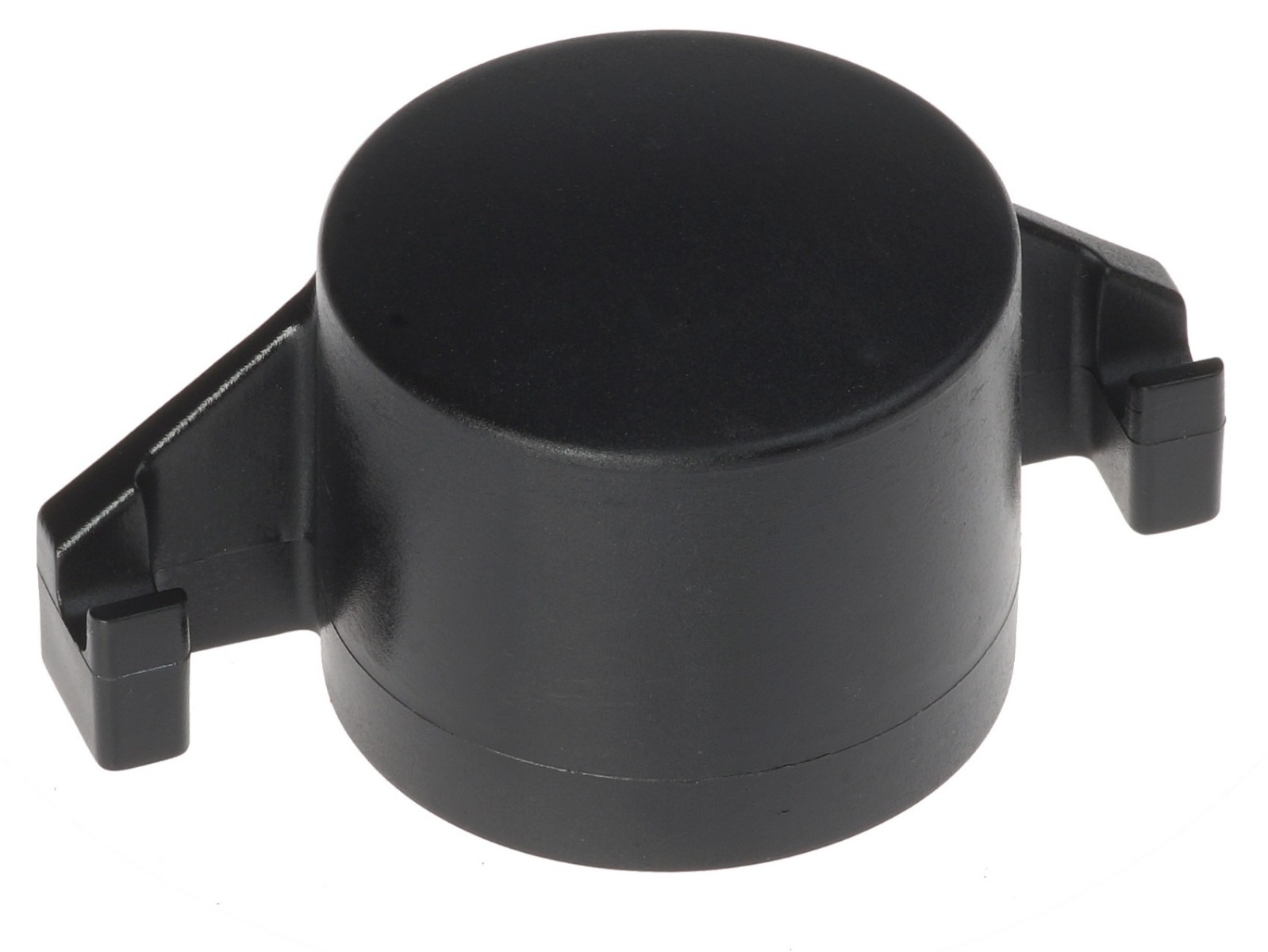 Kunststof paaldop Ø 60 mm met DSM-haak zwart nylon externe montage