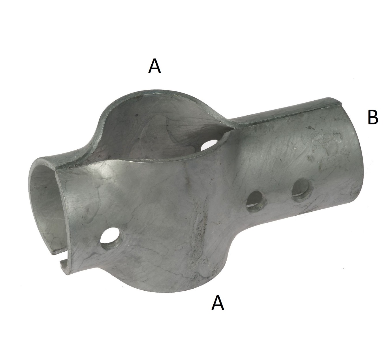 2-Delige T-klem zwaar, thermisch verzinkt