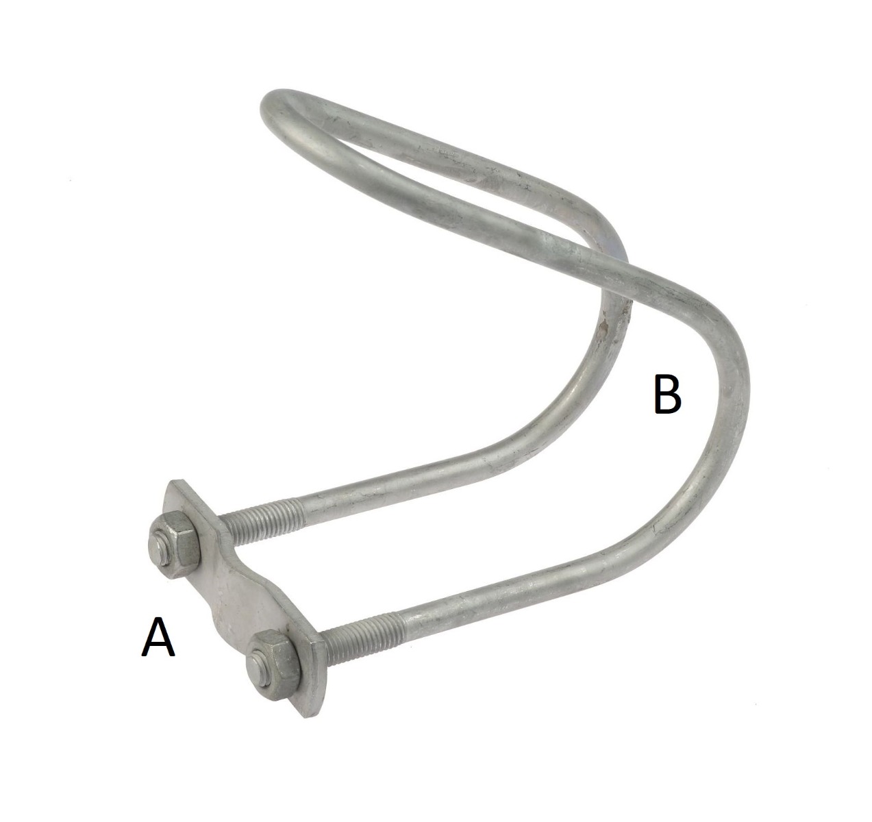 Draadklem TG 245 M10, schuin, thermisch verzinkt
