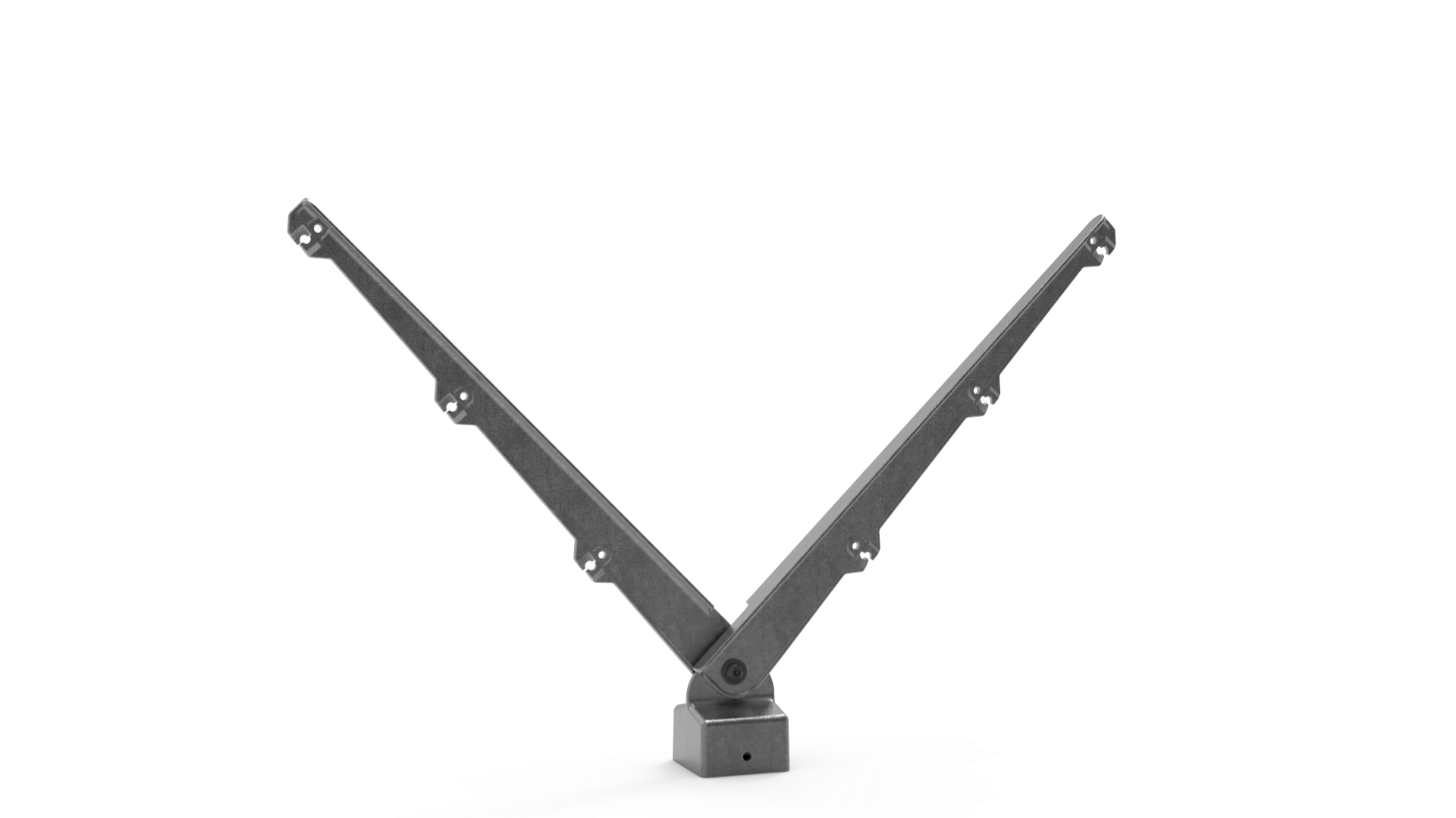 Modulaire prikkeldraadarm, recht, 45 graden en 90 graden dubbel