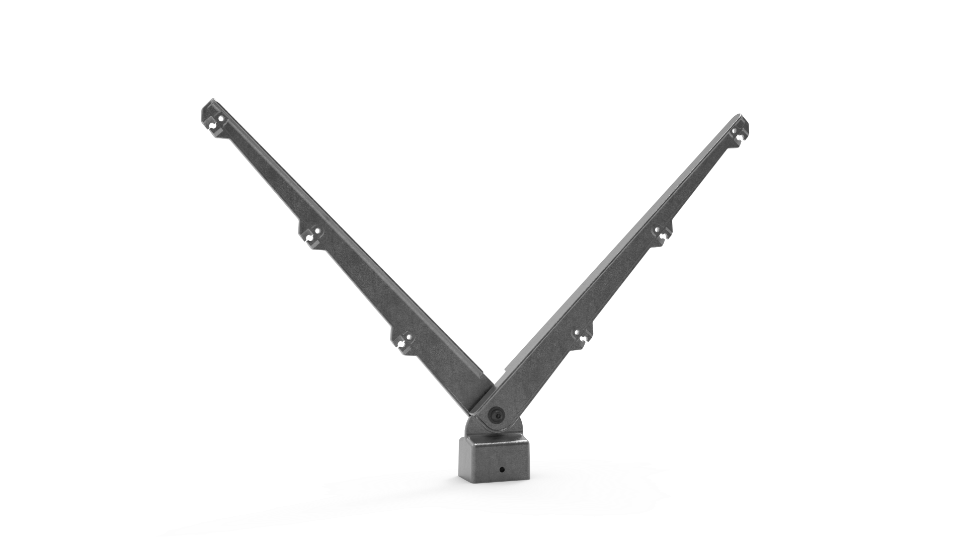 Aluminium paalkop-dop 60 x 60 tbv modulaire arm