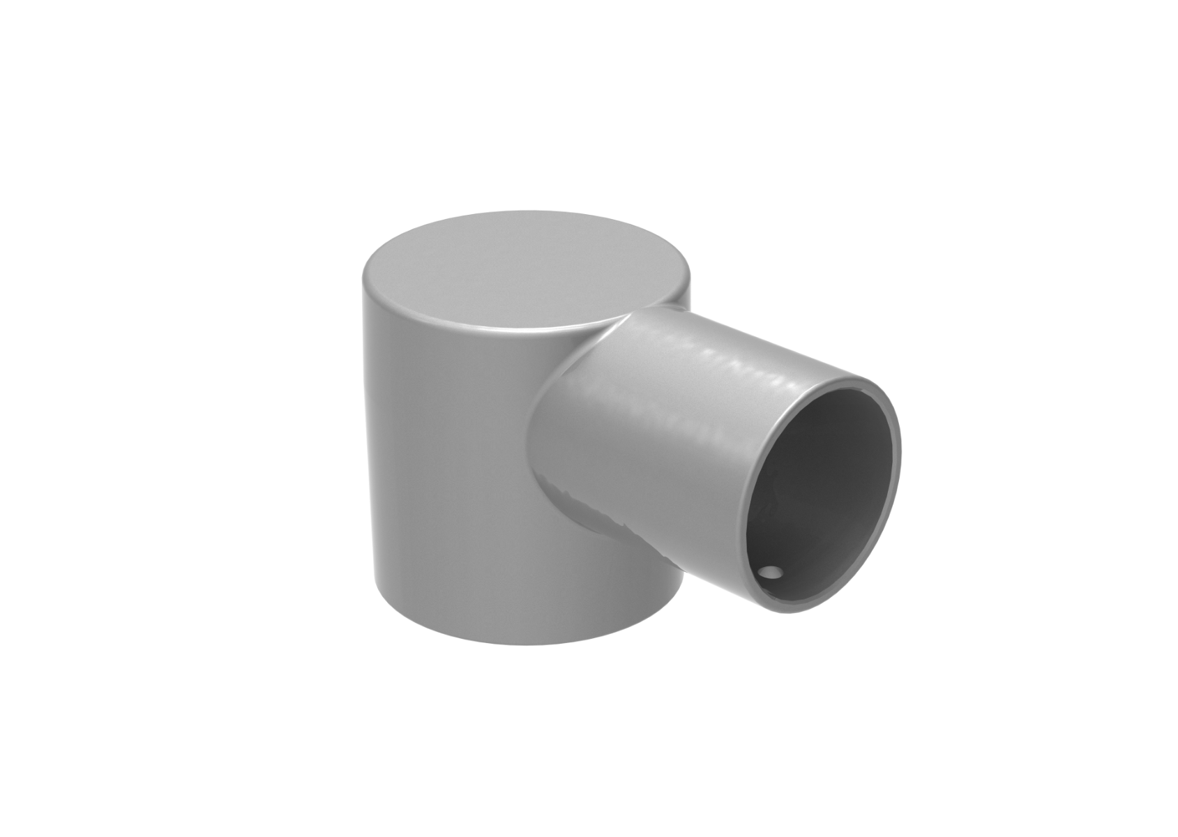 alu-eindstuk ø 60 x 42 mm uitwendig