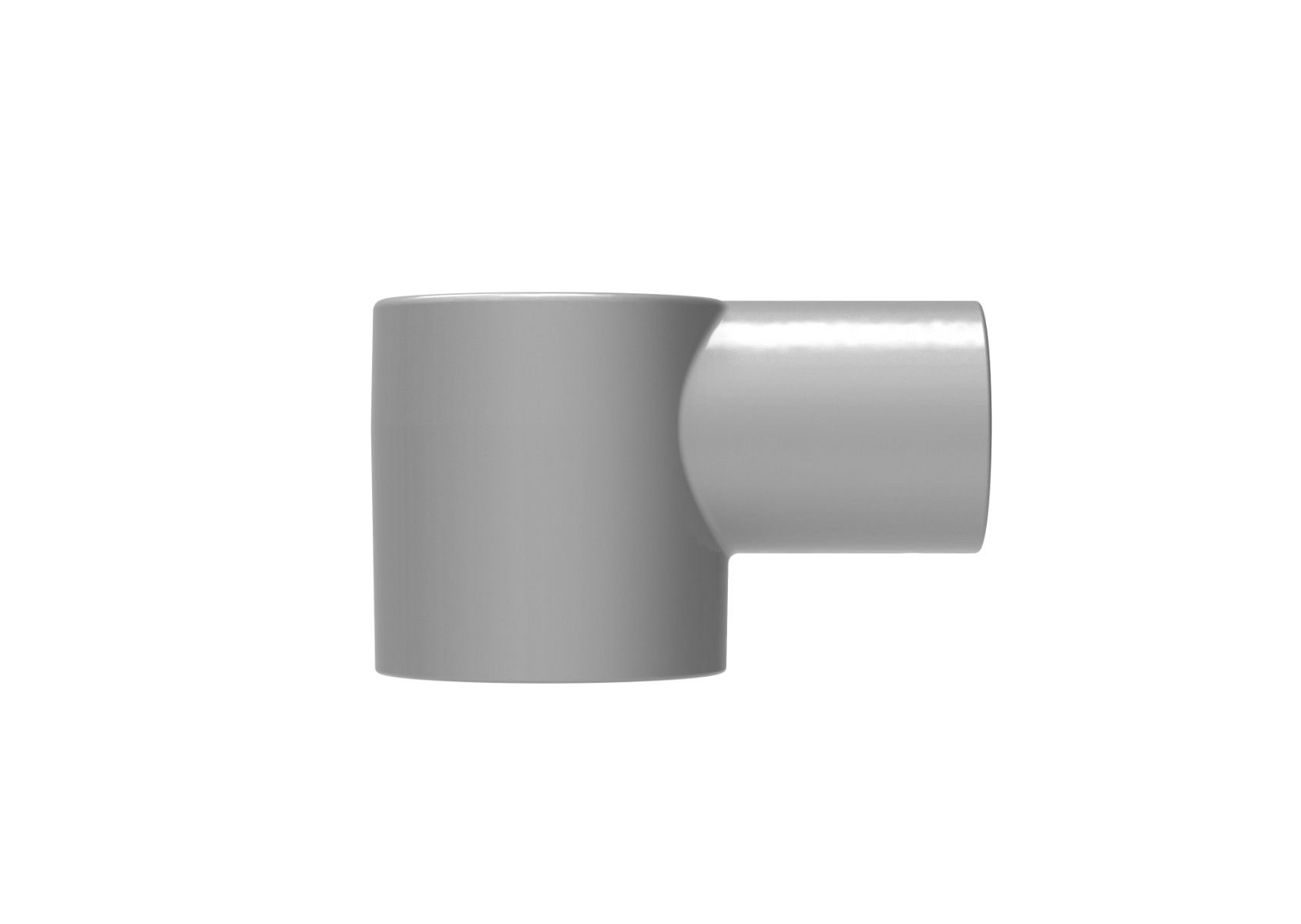 alu-eindstuk ø 60 x 42 mm uitwendig