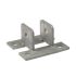 Wandhouder, gaten in lippen 17 mm, thermisch verzinkt