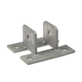 Wandhouder, gaten in lippen 17 mm, thermisch verzinkt