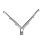 Dubbele puntdraadkop 2 x 3 draads 45 graden, aluminium
