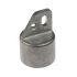 Aluminium eindkap met lip voor ronde buis 42 mm, blank uitvoering