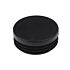 kunststof interne paaldop voor ronde buis 42 mm zwart insteekontwerp