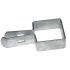 Eindbeugel langlip voor dubbelstaafmat koker 60 x 60 mm, thermisch verzinkt