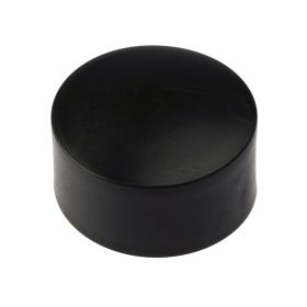 zwarte kunststof paaldop externe montage 42mm en 60mm