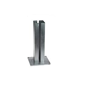 Voetplaat voor buis 100 x 100 mm, thermisch verzinkt