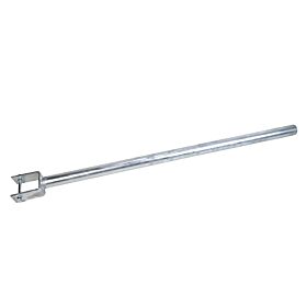 Een kwalitatieve thermisch verzinkte rechte gaffel met een robuuste stalen buis, ideaal voor diverse bouw- en constructietoepassingen.