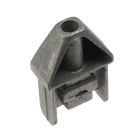 Aluminium veiligheids eindverbinder voor 50 mm kokerprofiel ligger