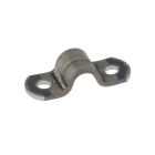 Kapbeugel, strip 25 x 3 mm, zwart