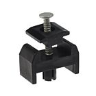 Kunststof gaaspaneelklem met aluminium pen voor kokerprofielpalen 60x40 mm en 60x60 mm