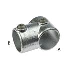 Een duurzame thermisch verzinkte G101 gegoten T-klem buisverbinder met inbusbouten voor een stevige en veilige constructie van buizen.