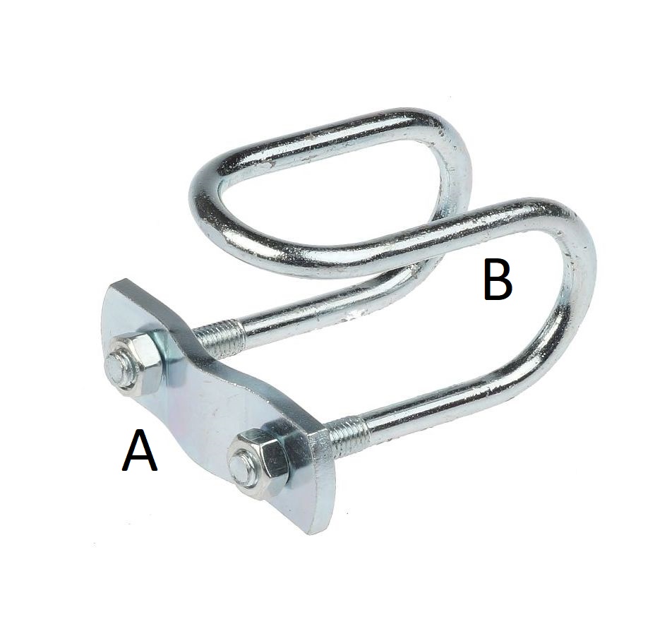 Draadklem TG-245 M8 recht elektrolytisch verzinkt