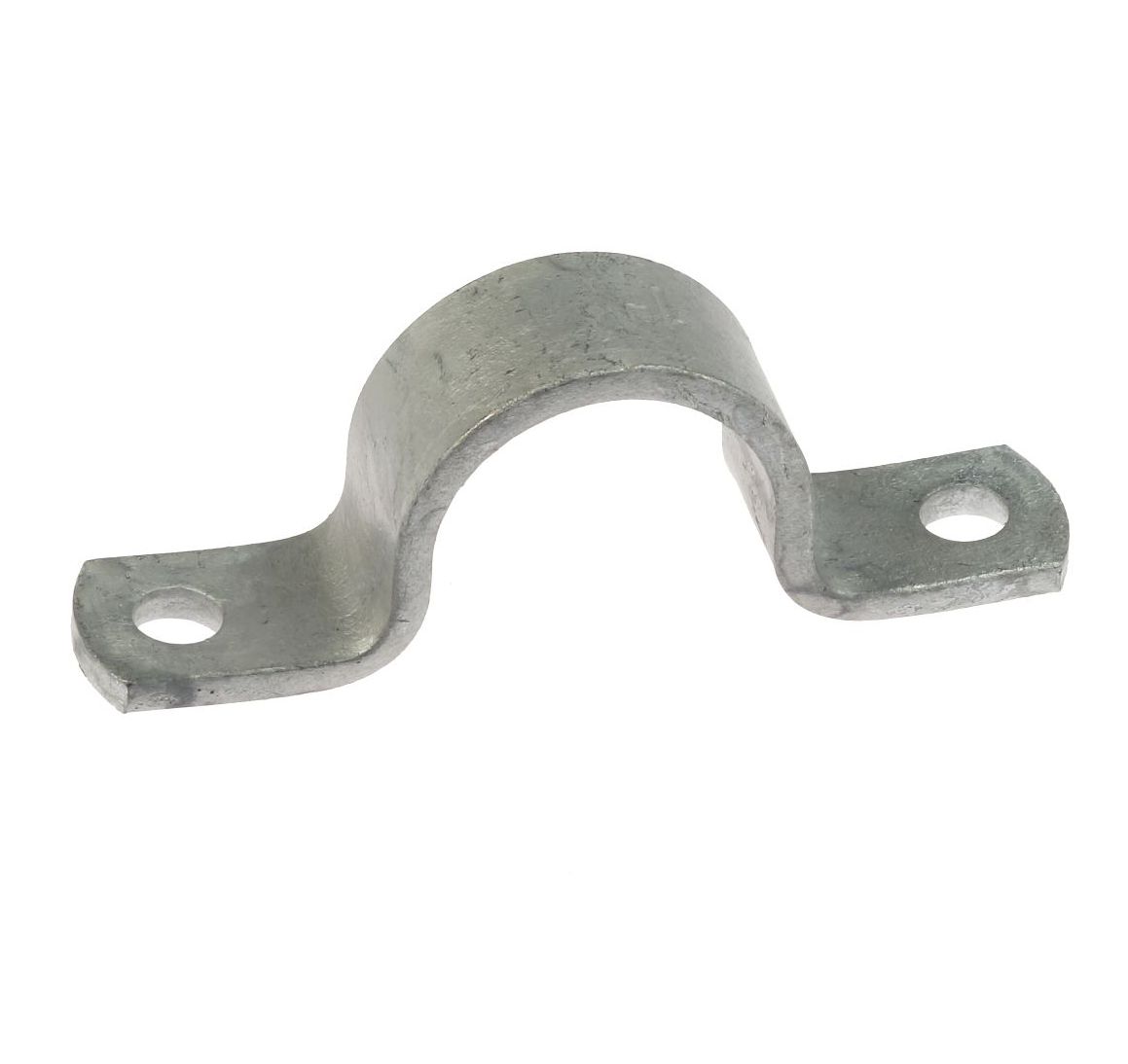 Een stevige thermisch verzinkte zadels strip van 20 x 4 mm met twee montagegaten voor het bevestigen van buizen.